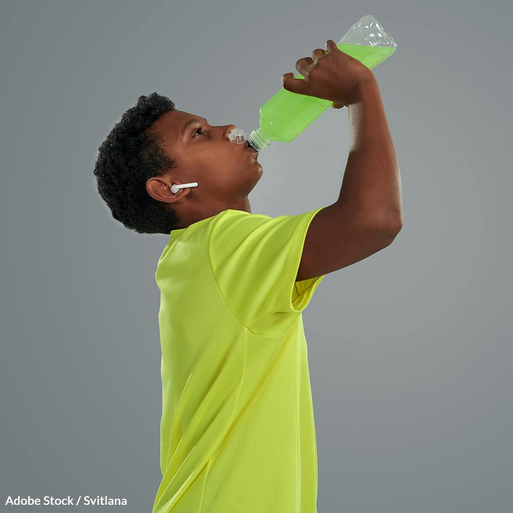 famous athletes drinking water