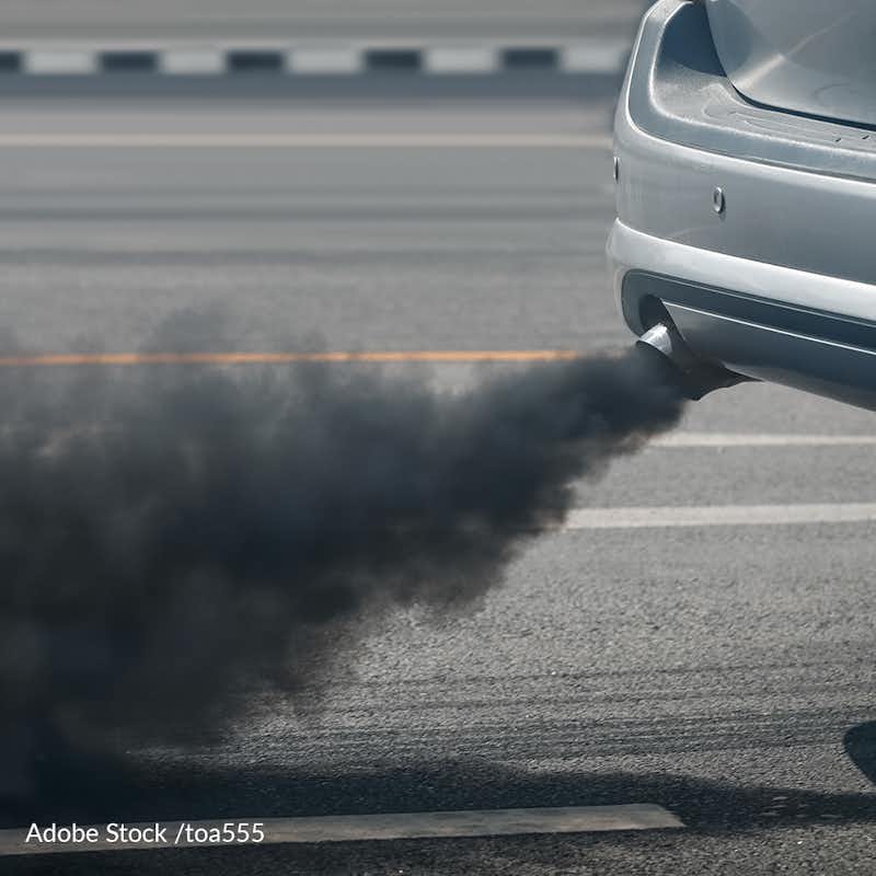 The transportation sector is the largest contributor to air pollution, with personal vehicles accounting for over half.