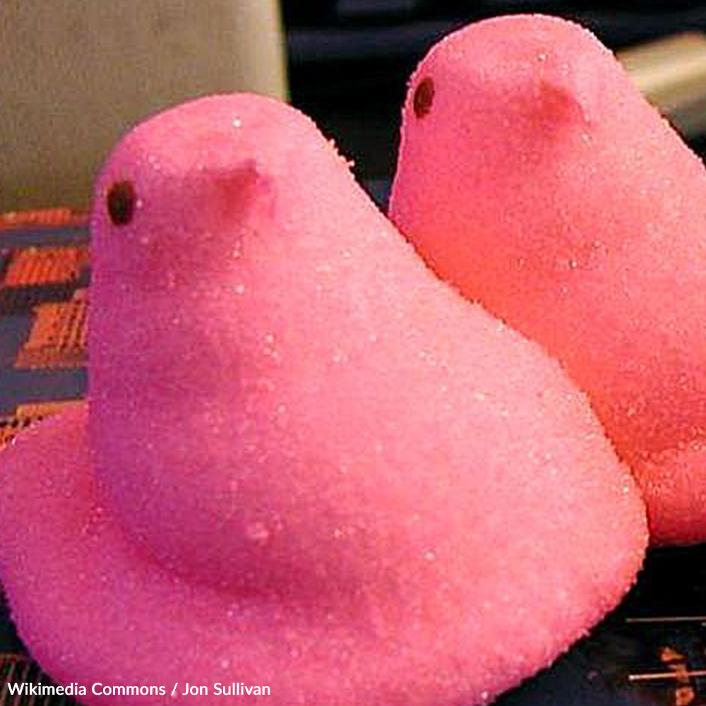 Sugar-coated marshmallow Peeps contain Red Dye 3, a known carcinogen, which causes cancer in animals. Take action for food safety!